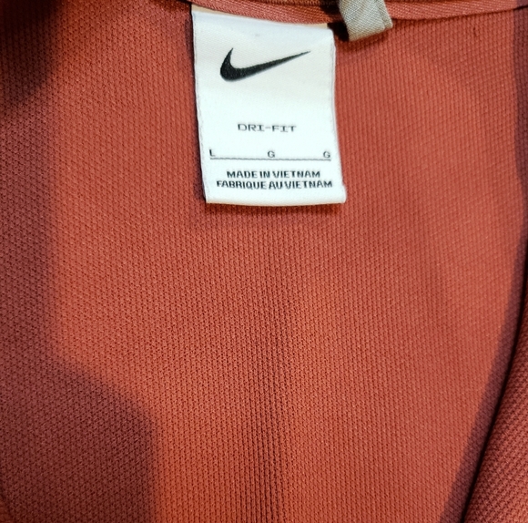 Nike Dri Fit Copper Quarter Zip Sweater Sweatshirt Large - Picture 5 of 6